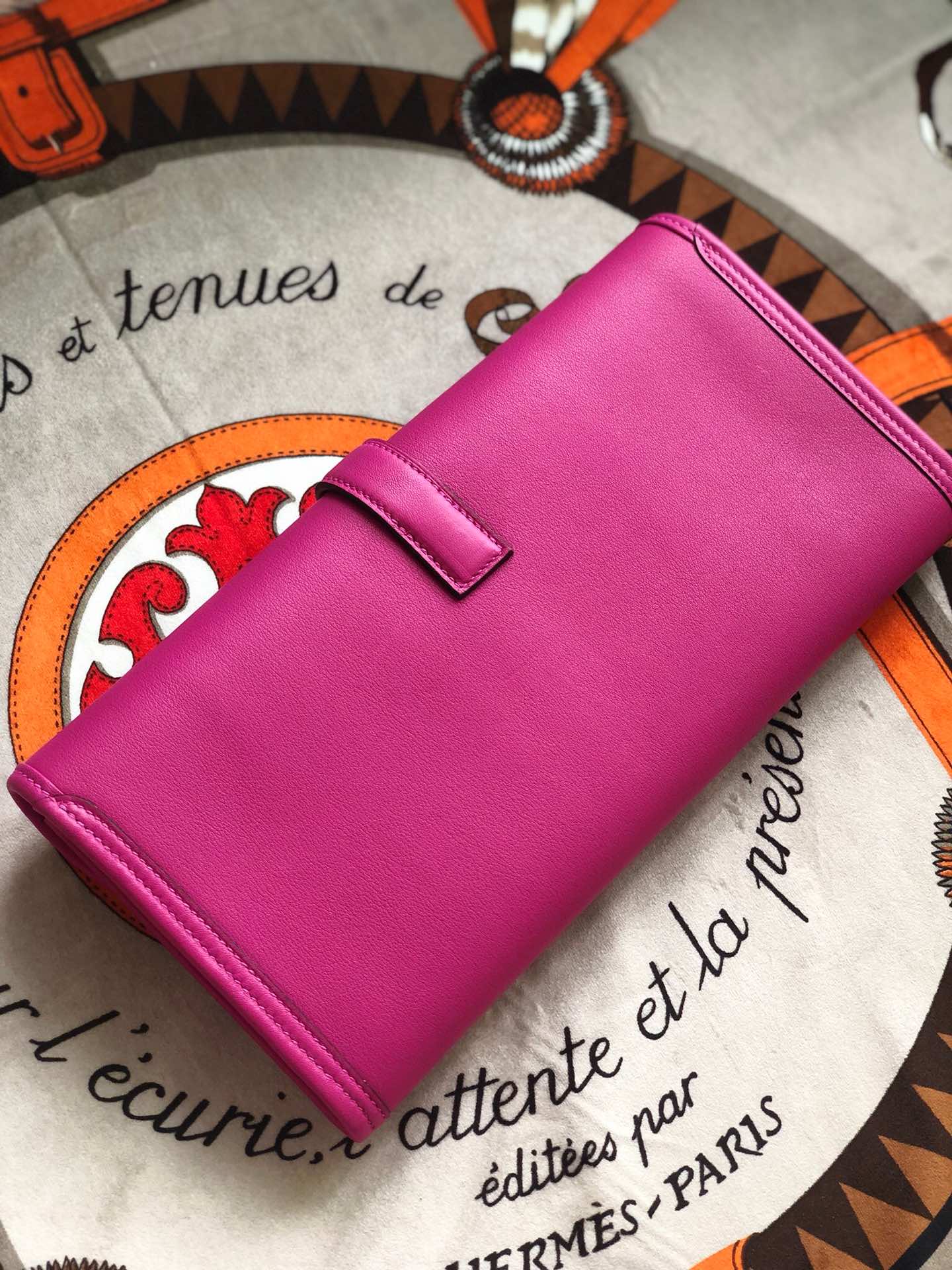 에르메스 지제 엘란29 로즈퍼플 스위프트 송아지가죽